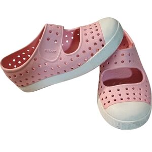 Native Juniper Mary Jane Water Shoes Pink White Little Girl's Size 9